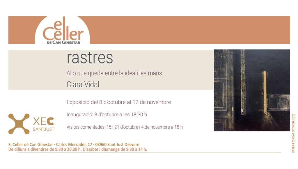 Visita a l'exposició rastres de Clara Vidal